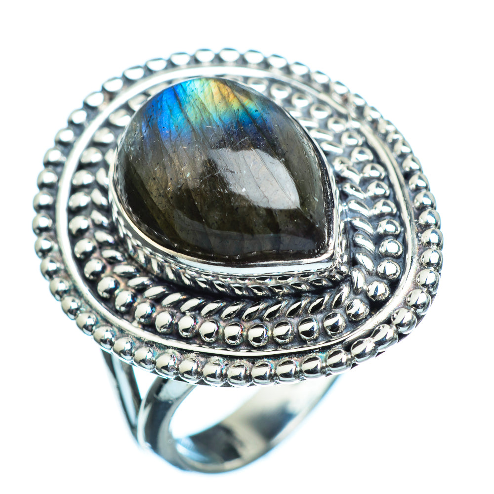Labradorite Rings handcrafted by Ana Silver Co - RING996524