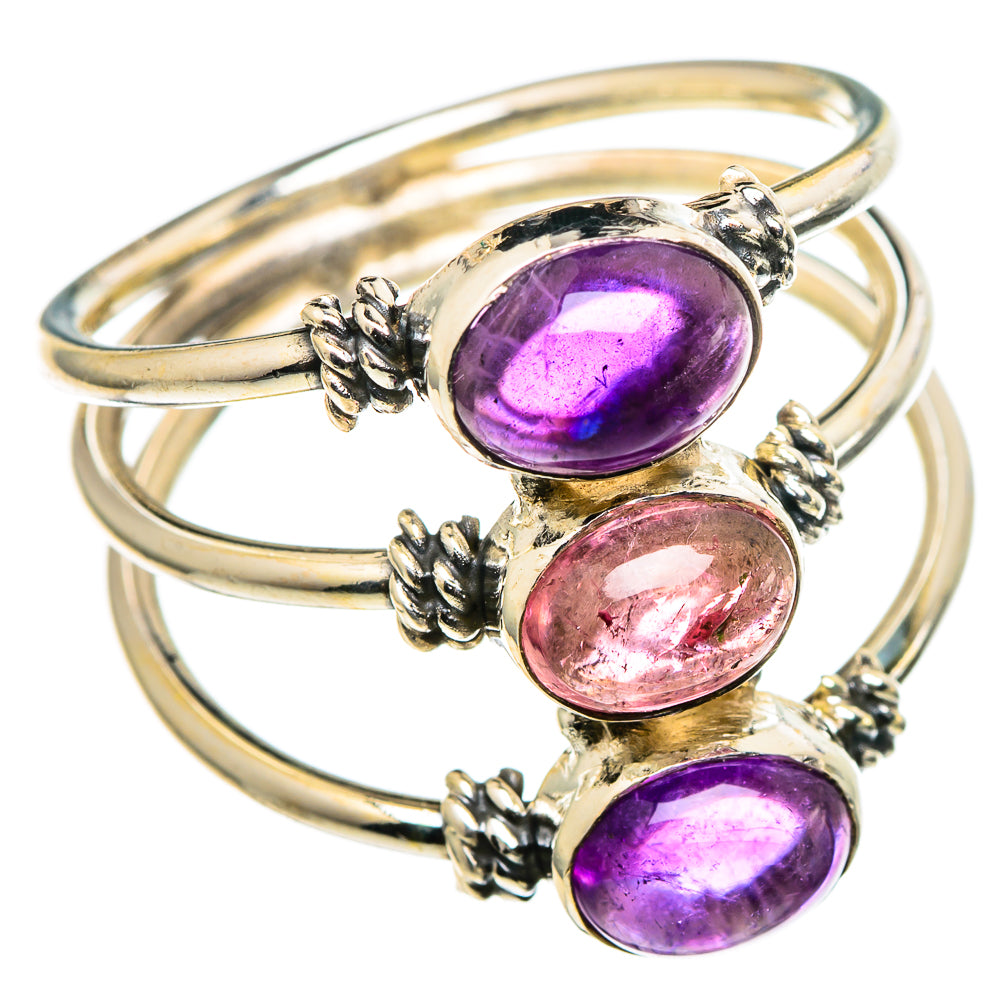 Pink Tourmaline Rings handcrafted by Ana Silver Co - RING99661
