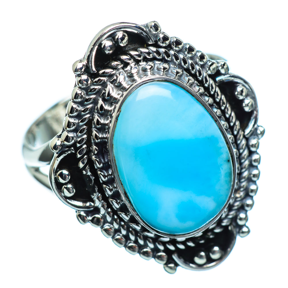 Larimar Rings handcrafted by Ana Silver Co - RING996717