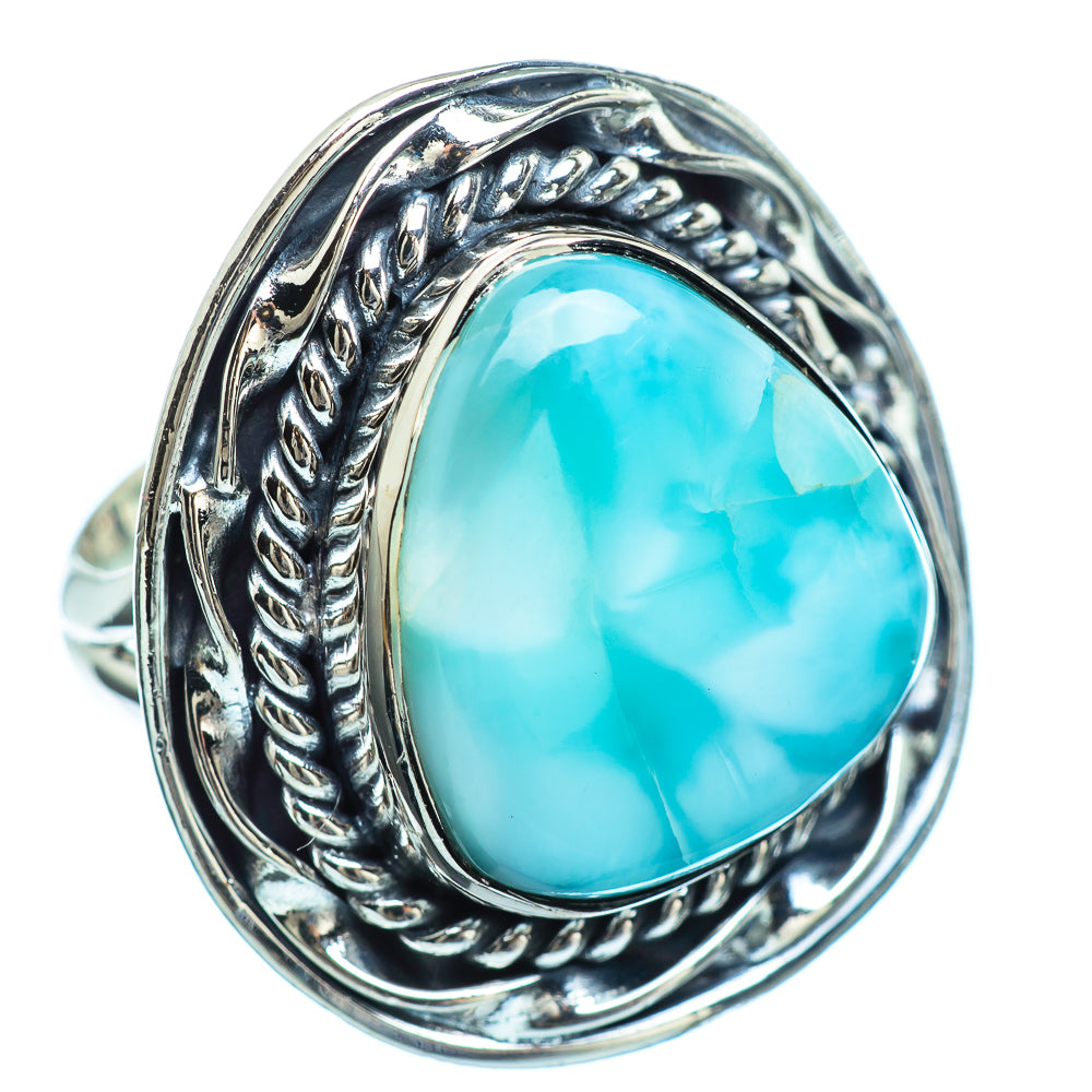 Larimar Rings handcrafted by Ana Silver Co - RING997364