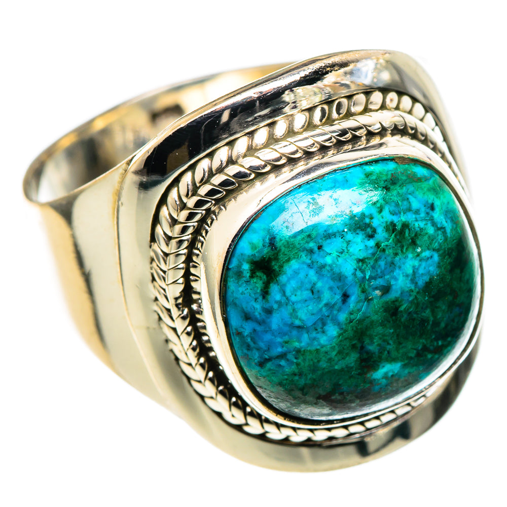 Chrysocolla Rings handcrafted by Ana Silver Co - RING99748