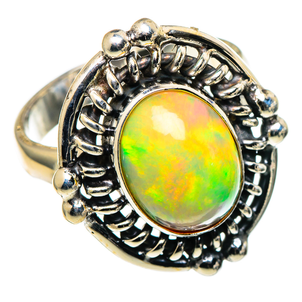 Ethiopian Opal Rings handcrafted by Ana Silver Co - RING99749