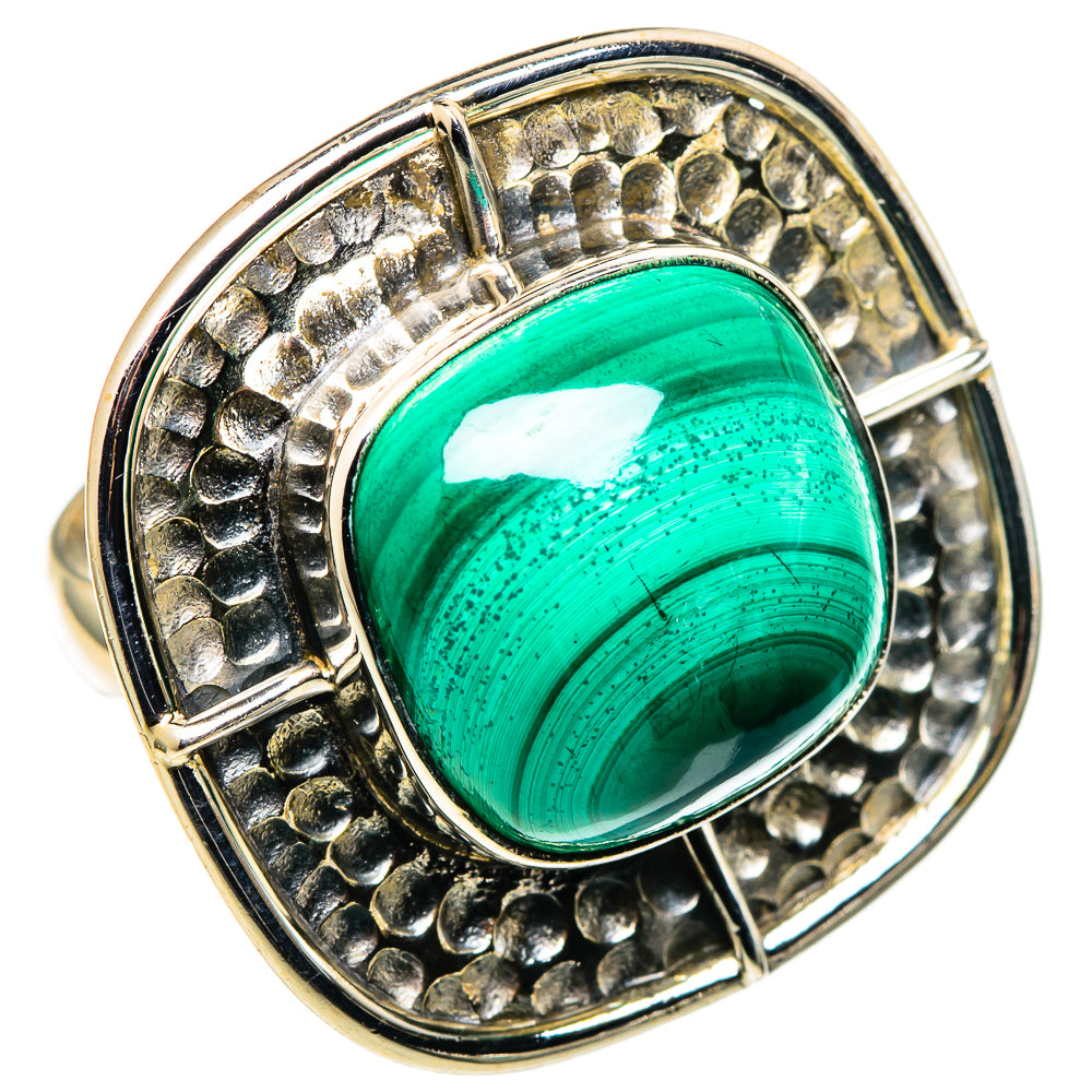 Malachite Rings handcrafted by Ana Silver Co - RING99767
