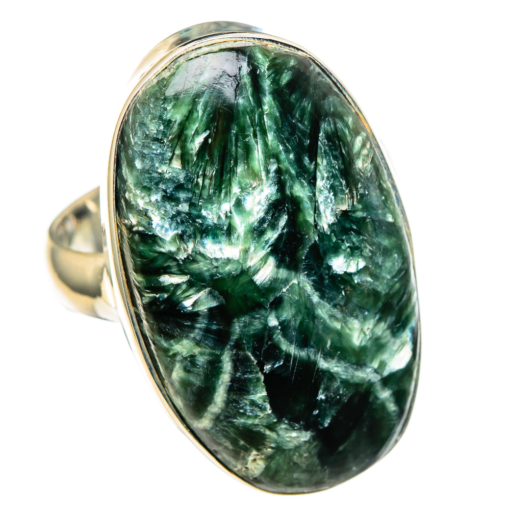 Seraphinite Rings handcrafted by Ana Silver Co - RING99768 - Photo 2