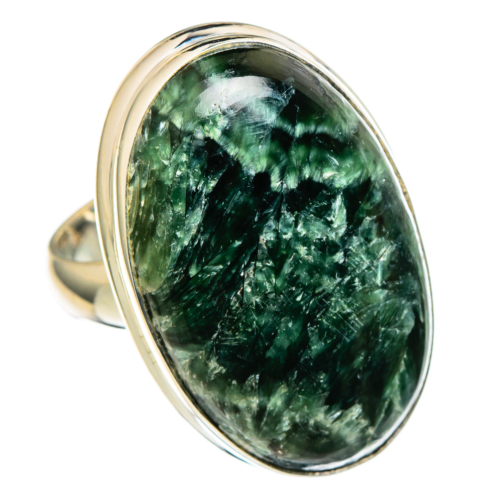 Seraphinite Rings handcrafted by Ana Silver Co - RING99808