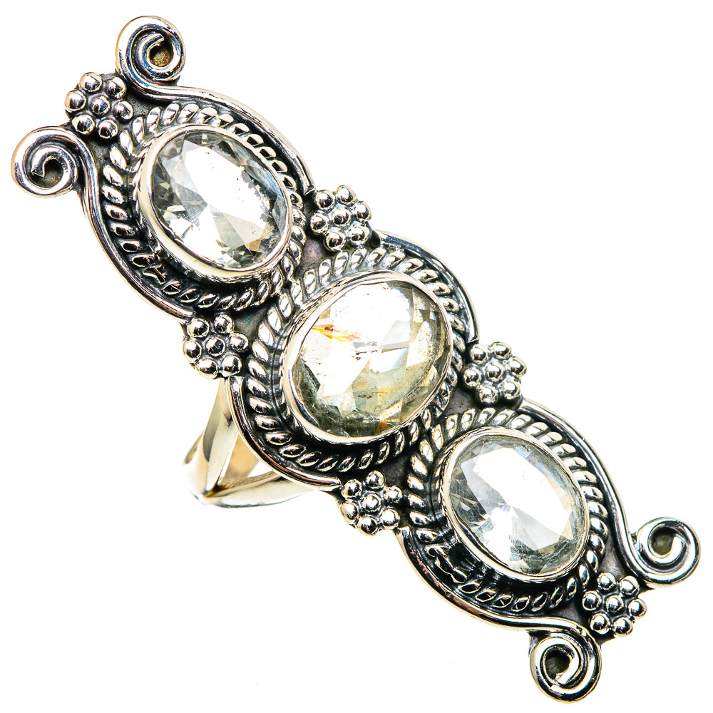 Green Amethyst Rings handcrafted by Ana Silver Co - RING99839 - Photo 2