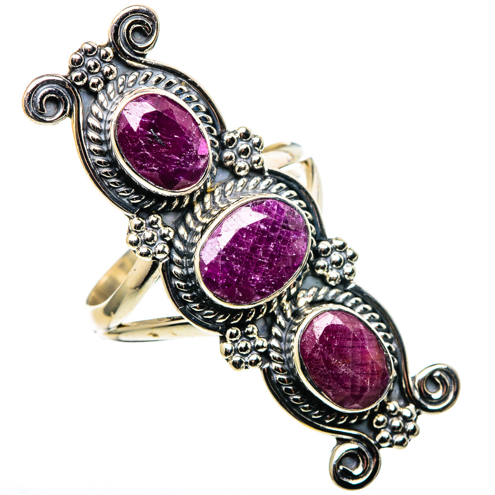 Ruby Rings handcrafted by Ana Silver Co - RING99852 - Photo 2