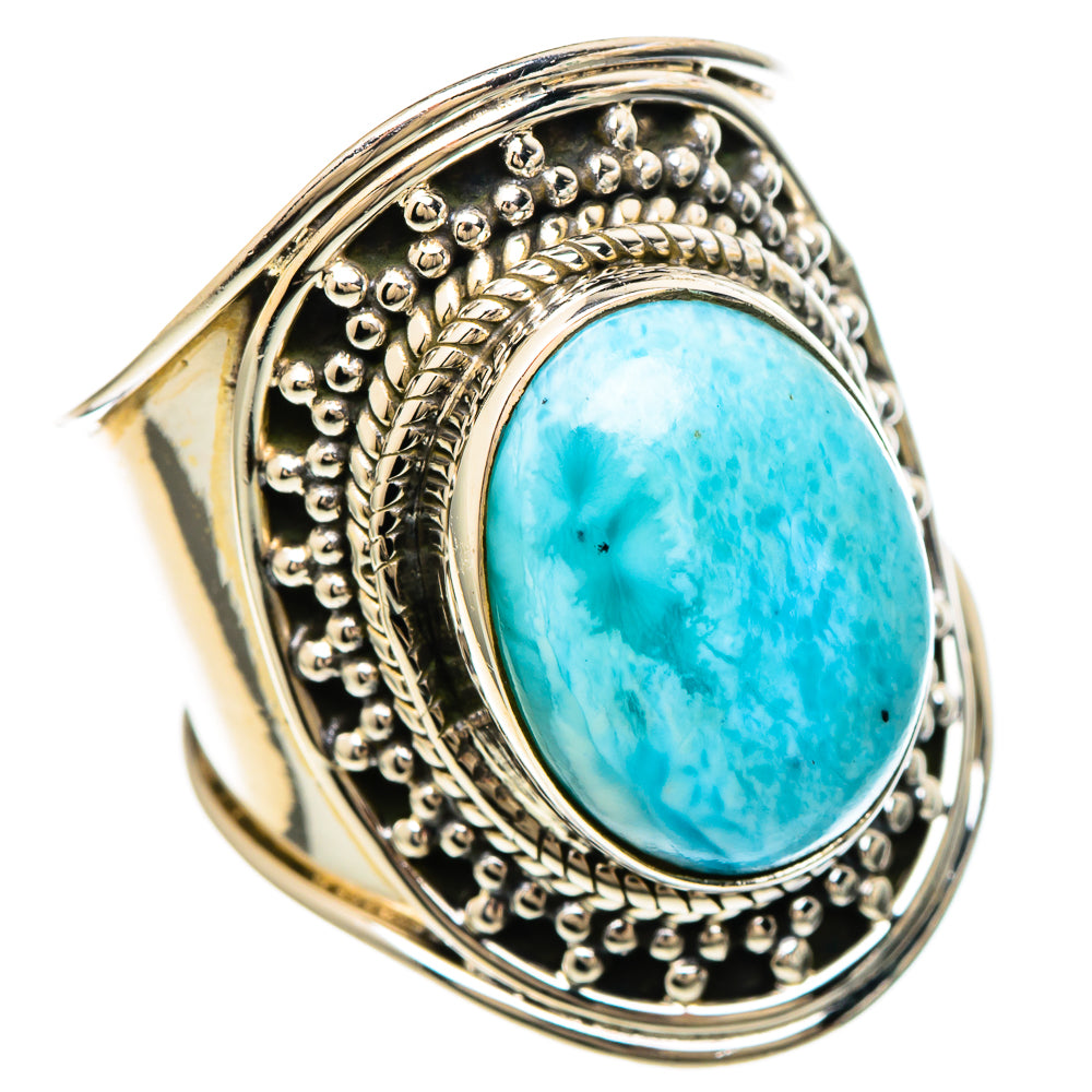 Larimar Rings handcrafted by Ana Silver Co - RING99872
