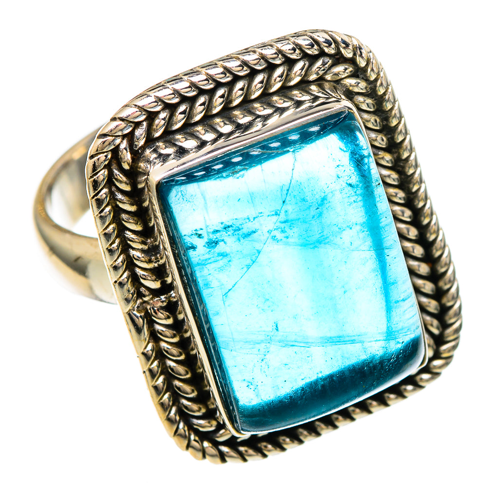 Blue Fluorite Rings handcrafted by Ana Silver Co - RING99873
