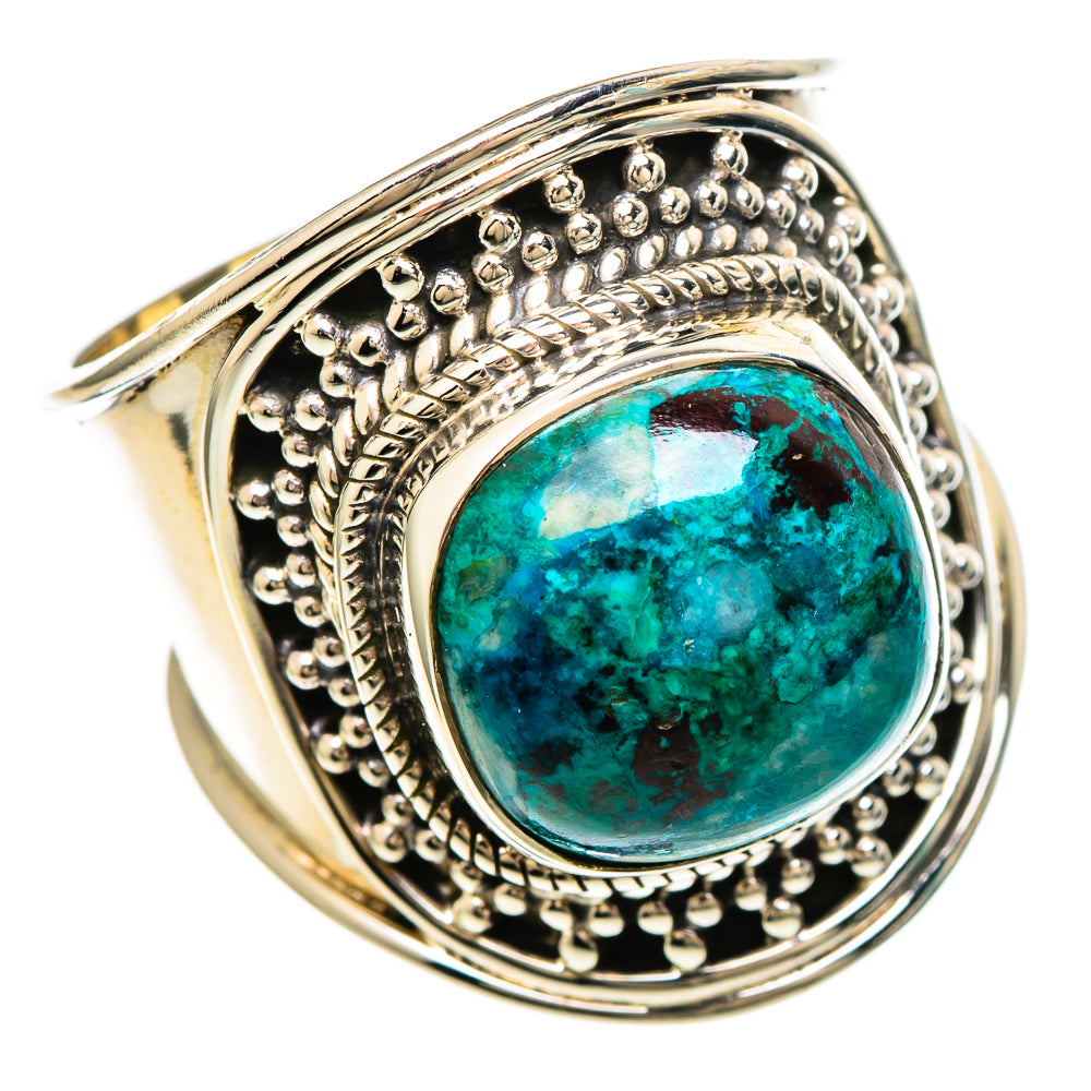 Chrysocolla Rings handcrafted by Ana Silver Co - RING99907