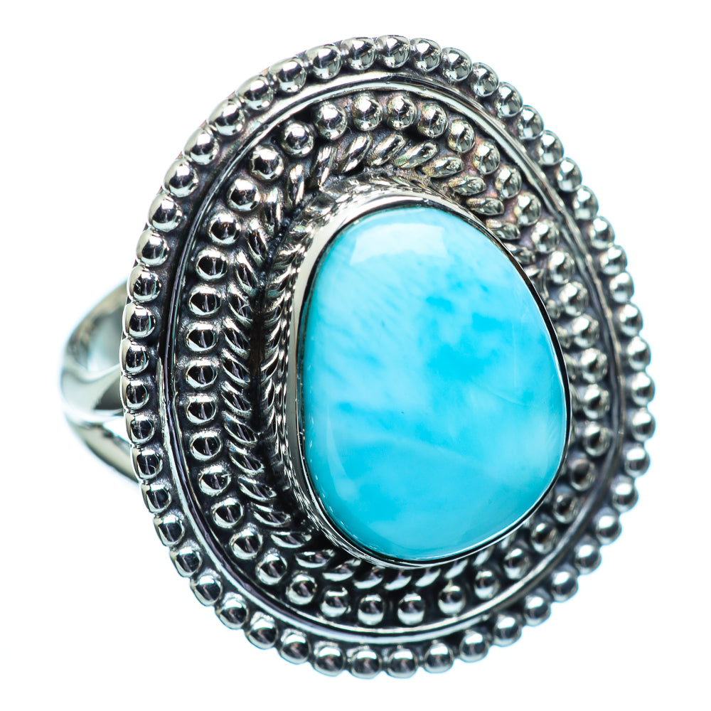 Larimar Rings handcrafted by Ana Silver Co - RING999092