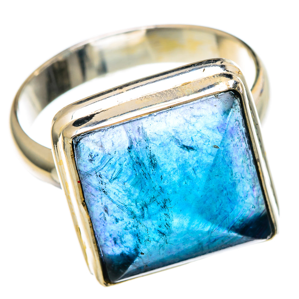 Blue Fluorite Rings handcrafted by Ana Silver Co - RING99915