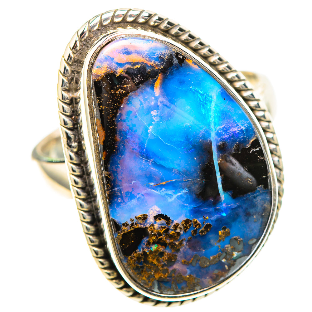 Boulder Opal Ring Size 8 (925 Sterling Silver) RING136703