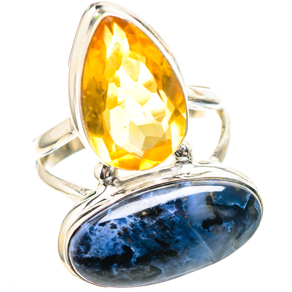Large Pietersite, Citrine Ring Size 8 (925 Sterling Silver) RING136764