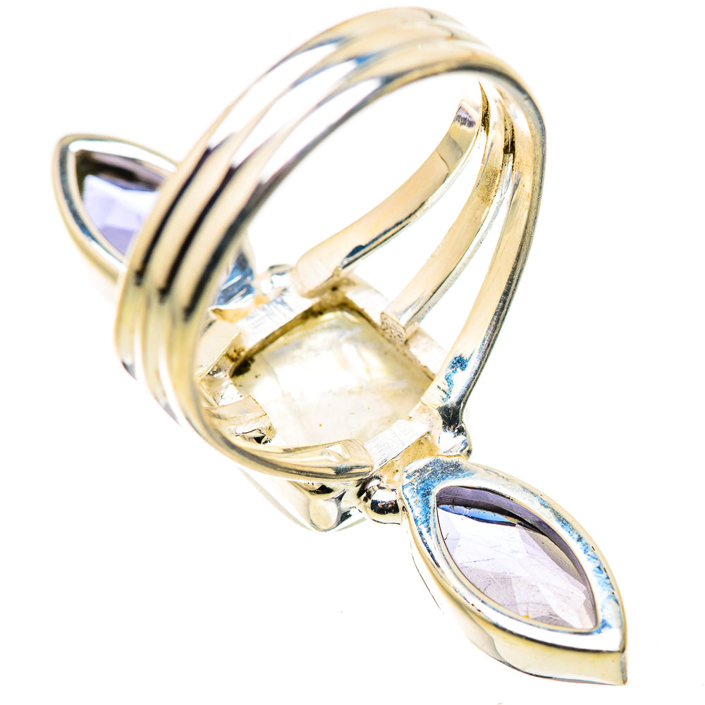 Rainbow Moonstone, Tanzanite Ring Size 8 (925 Sterling Silver) RING134681