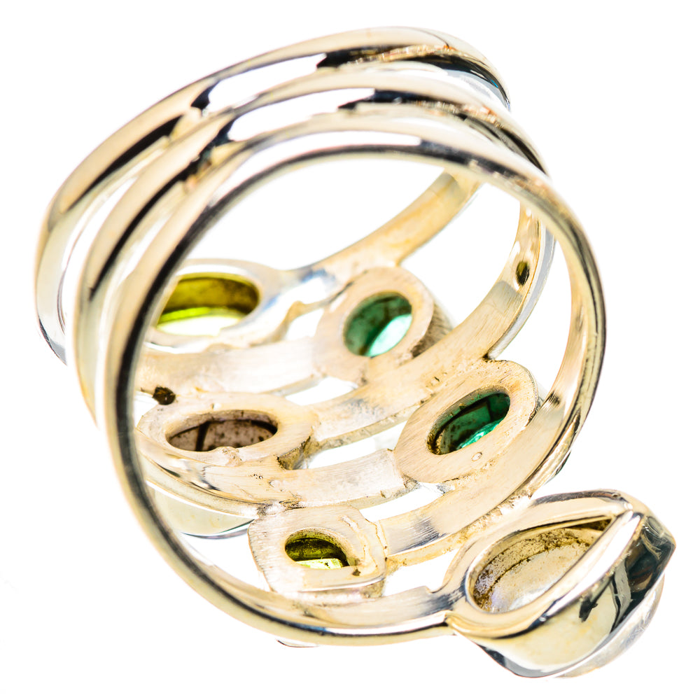Ana Silver Co Rainbow Moonstone, Emerald, Peridot, Tanzanite Ring Size 8.25 (925 Sterling Silver)