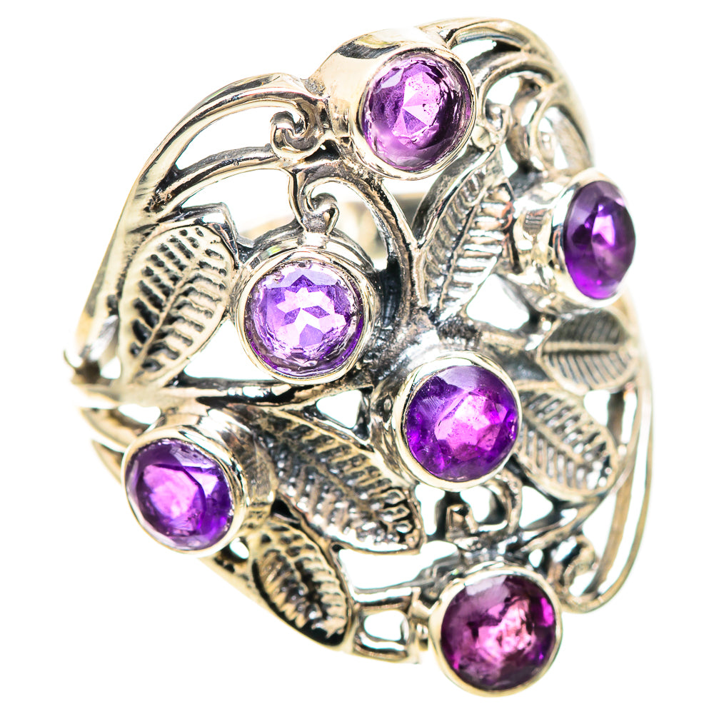 Faceted Amethyst Ring Size 8.25 (925 Sterling Silver) RING136496