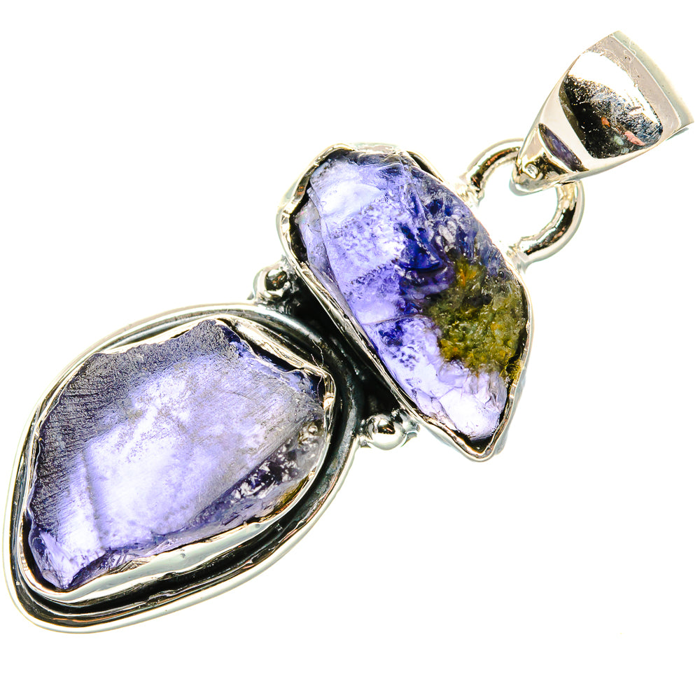 Rough Tanzanite Pendant 1 1/2" (925 Sterling Silver) PD36799