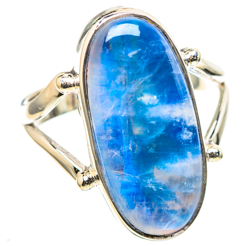 Rainbow Moonstone Ring Size 8 (925 Sterling Silver) RING136683