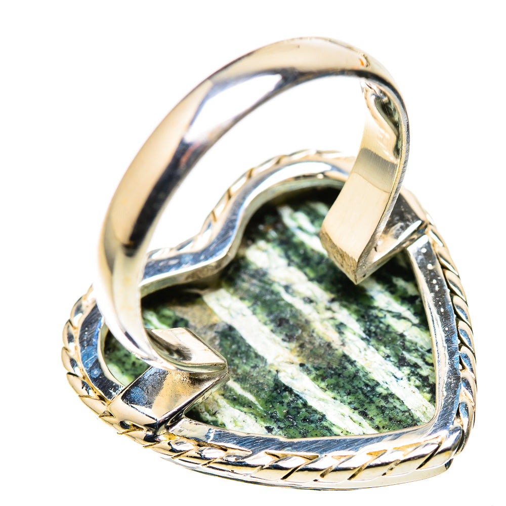 Large Swiss Green Opal Ring Size 9 (925 Sterling Silver) RING136138
