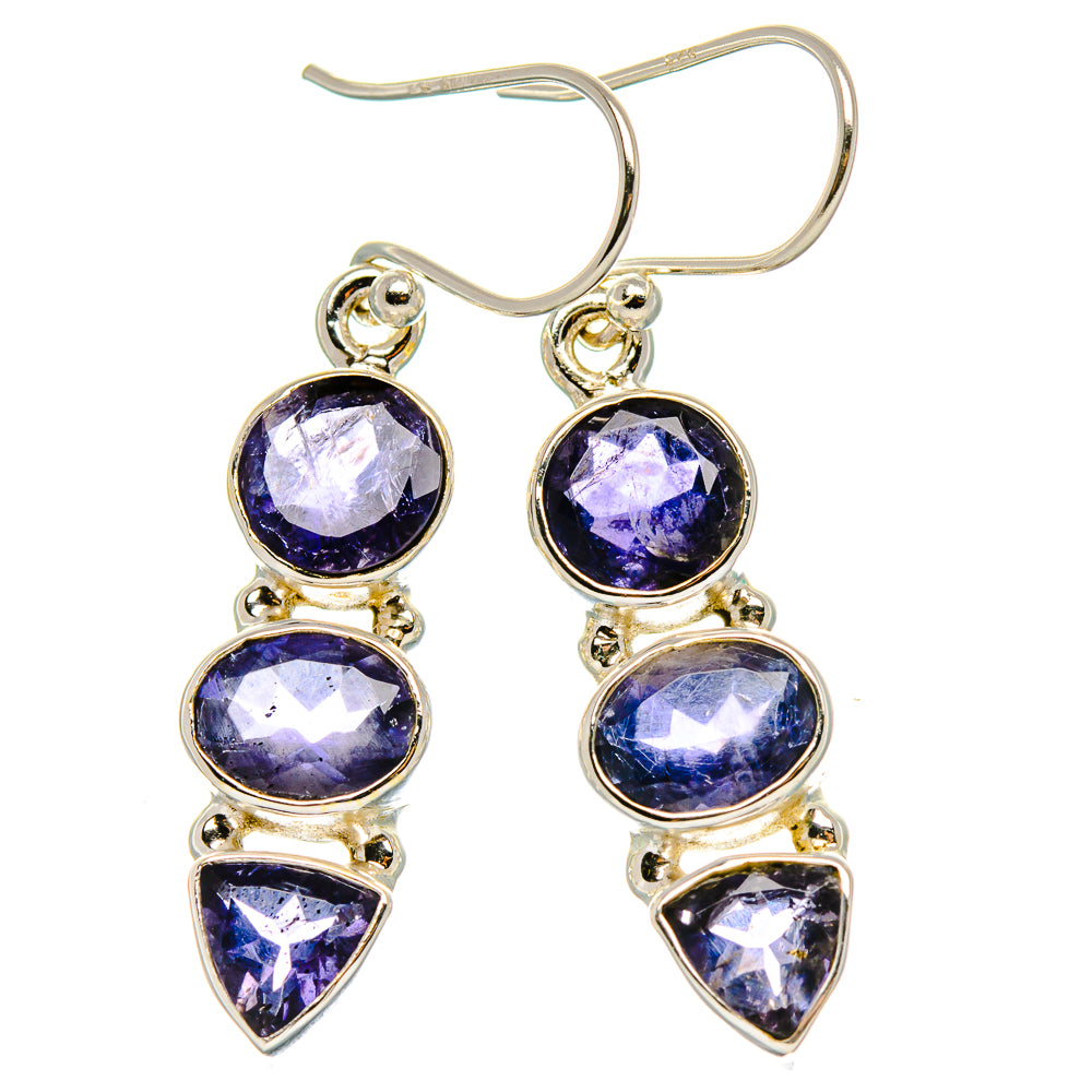 Tanzanite 925 Sterling Silver Earrings 1 5/8" Ana Co E431742