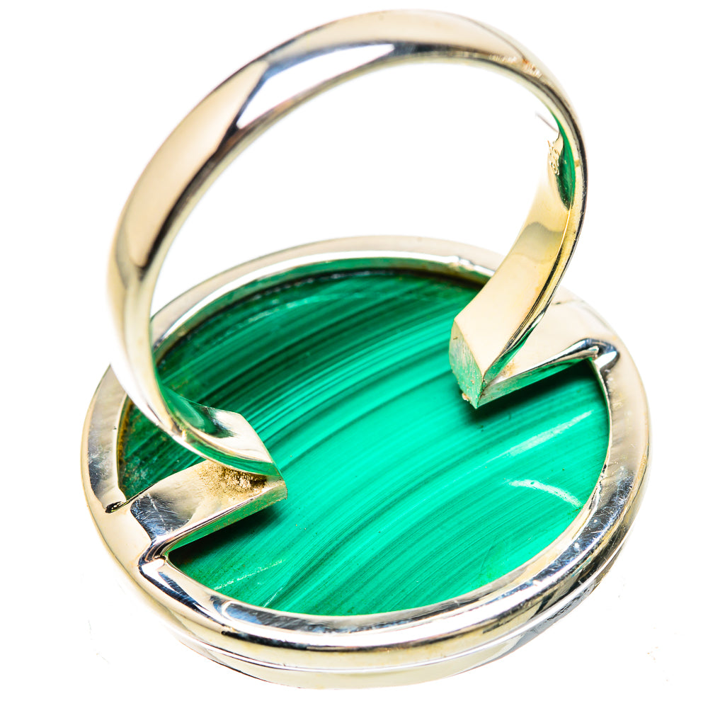 Huge Malachite Ring Size 11.75 (925 Sterling Silver) RING135351
