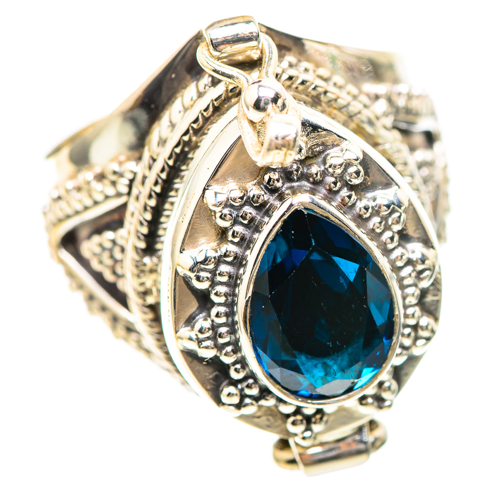 Poison Swiss Blue Topaz Ring Size 7.75 (925 Sterling Silver) RING136311
