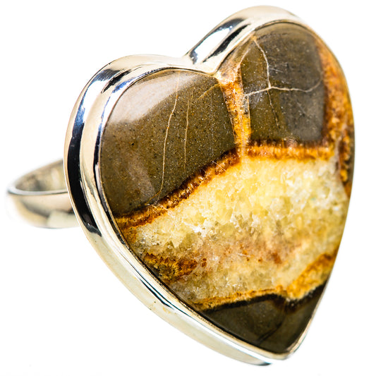 Huge Septarian Nodule Ring Size 11.75 (925 Sterling Silver) RING135911
