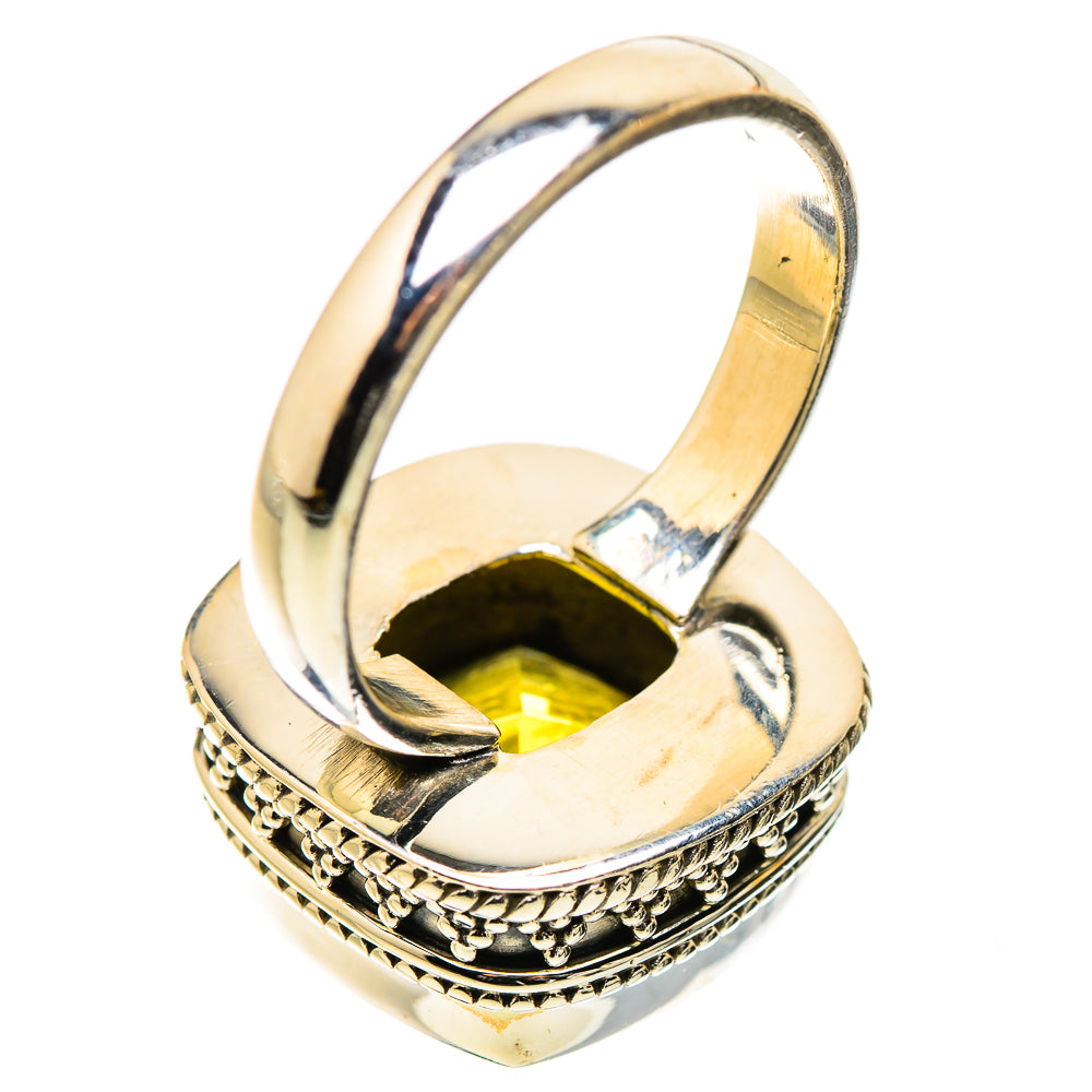 Ana Silver Co Faceted Citrine Ring Size 9 (925 Sterling Silver)