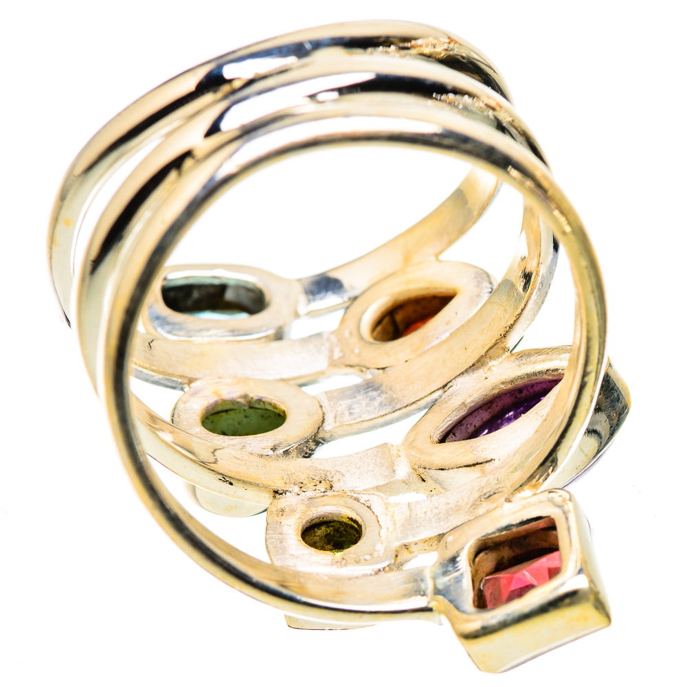 Ana Silver Co Garnet, Amethyst, Peridot, Blue Topaz, Emerald Ring Size 7.25 (925 Sterling Silver)