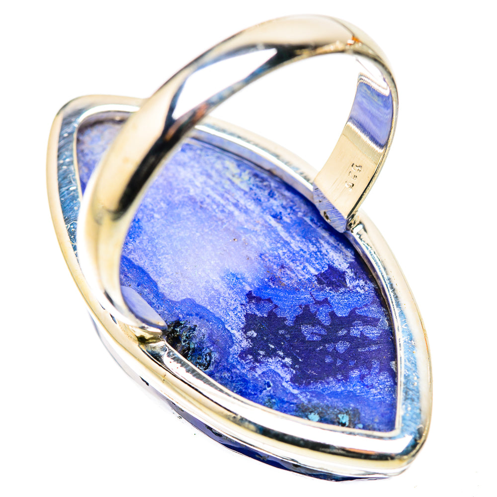 Ana Silver Co Huge Blue Window Agate Ring Size 11.25 (925 Sterling Silver)