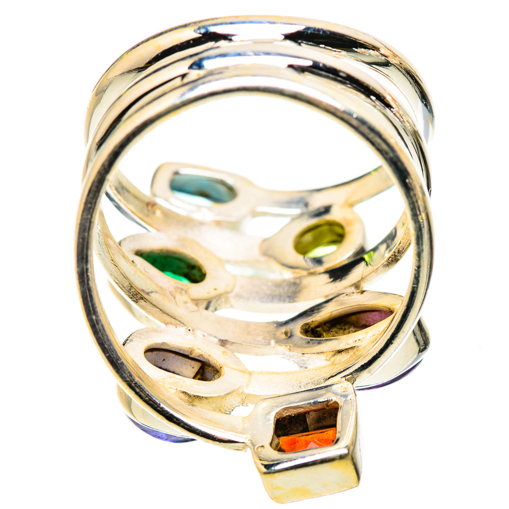 Ana Silver Co Garnet, Amethyst, Tanzanite, Peridot, Blue Topaz, Emerald Ring Size 7.25 (925 Sterling Silver)
