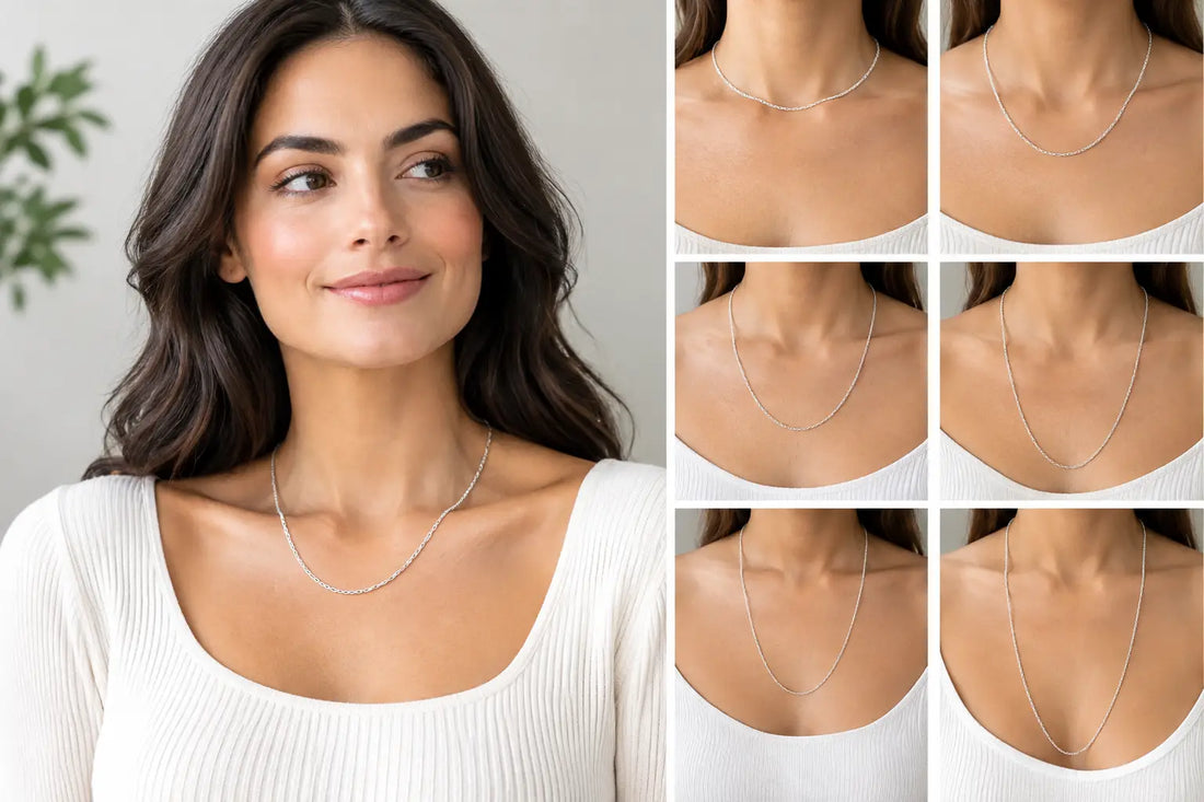 Silver Chain Necklace Lengths: Find Your Fit