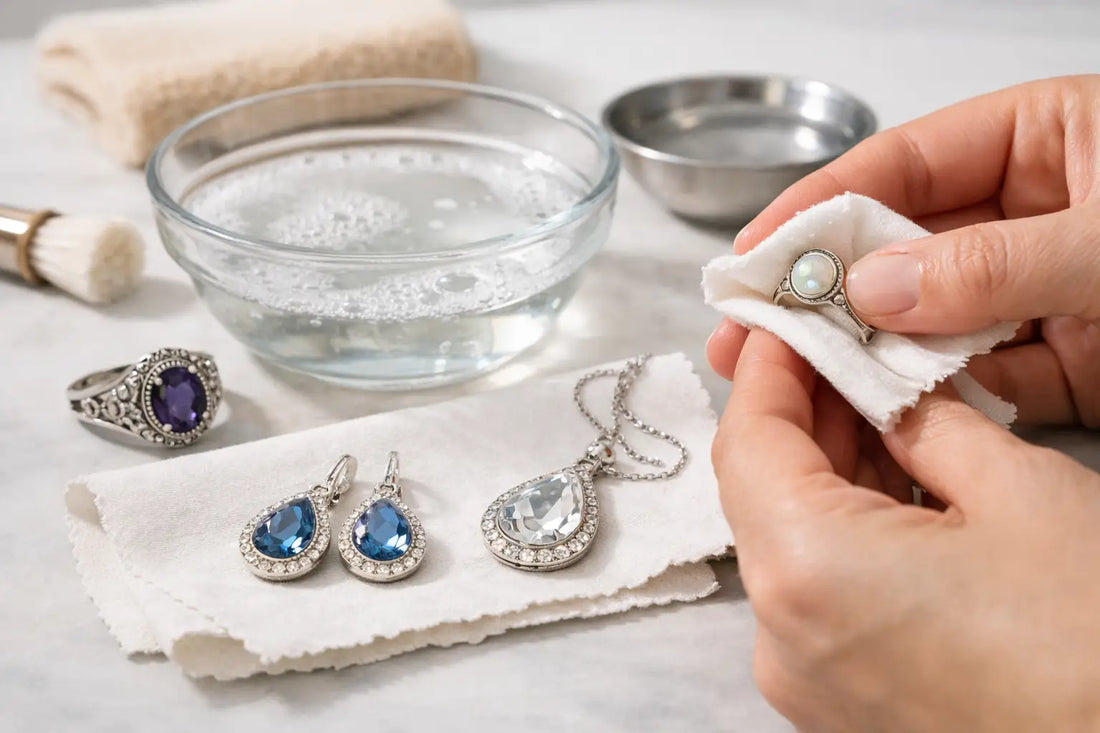 How to Clean Silver Gemstone Jewelry Safely