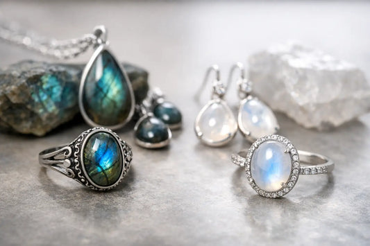 Labradorite vs Moonstone Jewelry Compared