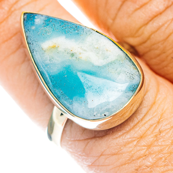 Peruvian Opal Ring Size 8.5 (German Silver)
