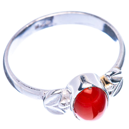 Carnelian Ring Size 7.75 (925 Sterling Silver) R5593