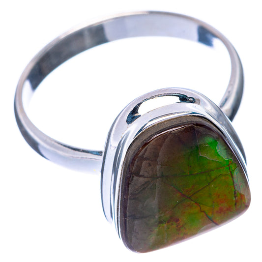 Ammolite Ring Size 8.5 (925 Sterling Silver) R144963