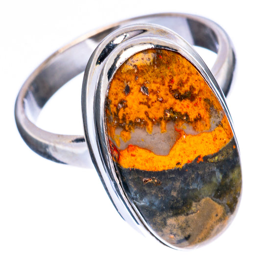 Bumblebee Jasper Ring Size 6.75 (925 Sterling Silver) R3290