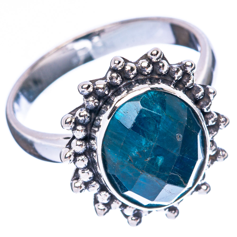 Rare Apatite Ring Size 8 (925 Sterling Silver) R4082