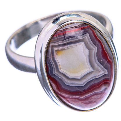 Botswana Agate Ring Size 8.25 (925 Sterling Silver) R142624