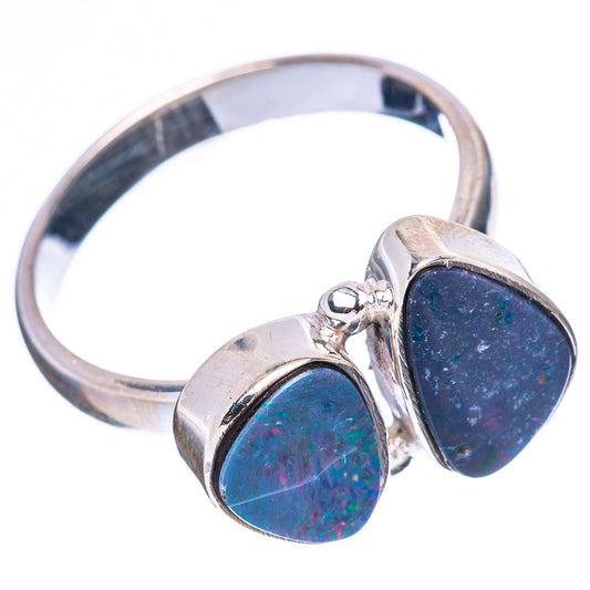 Rare Doublet Opal Ring Size 8 (925 Sterling Silver) R4303