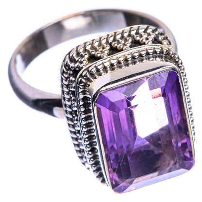 Faceted Amethyst Ring Size 7 (925 Sterling Silver) R144153