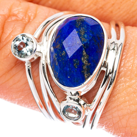 Premium Lapis Lazuli 925 Sterling Silver Ring Size 8.5 Ana Co R3562