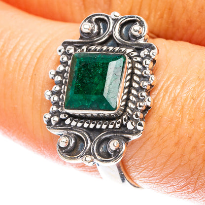 Green Sillimanite  Dainty Ring Size 7.75 (925 Sterling Silver) R5203