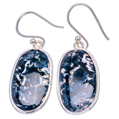 Rare Pietersite Earrings 1 1/2" (.925 Sterling Silver)