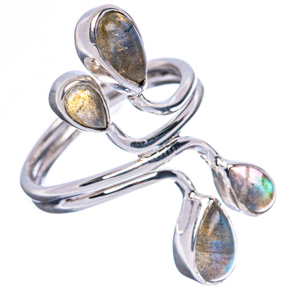Premium Labradorite 925 Sterling Silver Ring Size 7.5 Ana Co R3615