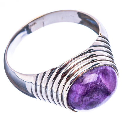 Charoite Ring Size 10 (.925 Sterling Silver)