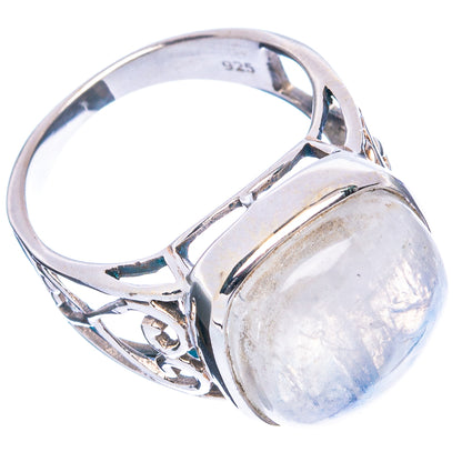 Rainbow Moonstone Ring Size 6.5 (925 Sterling Silver) R4742