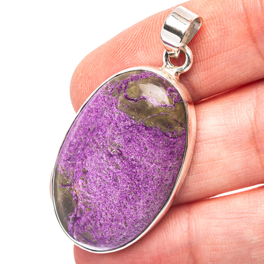Purpurite Pendant 1 3/4" (.925 Sterling Silver)